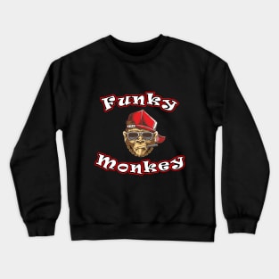 Funny Funky Monkey Crewneck Sweatshirt